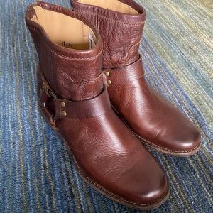 Frye Brown Leather Booties